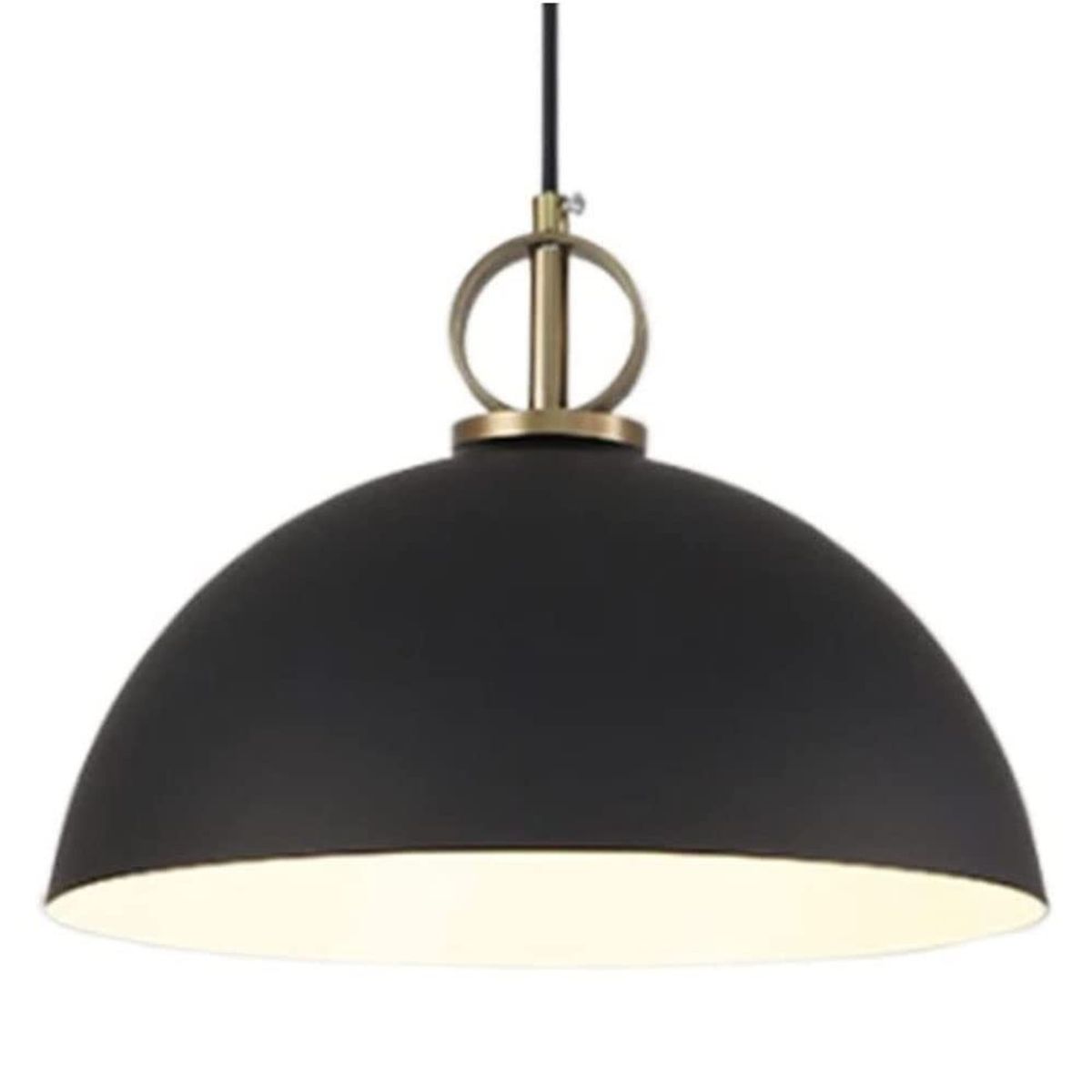 GENERICO - Lámpara Colgante Campana Black Led