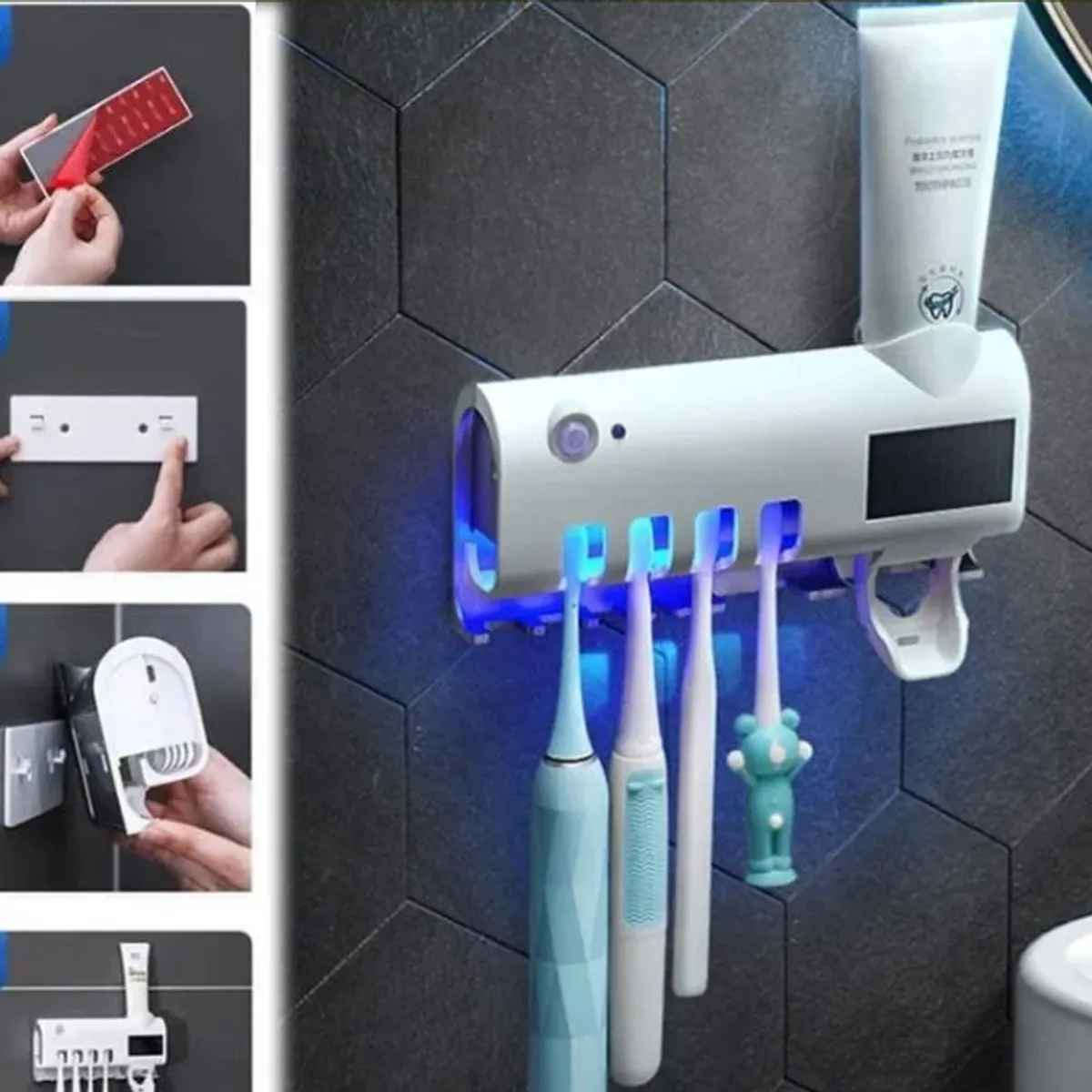 GENERICO - Porta cepillos esterilizador