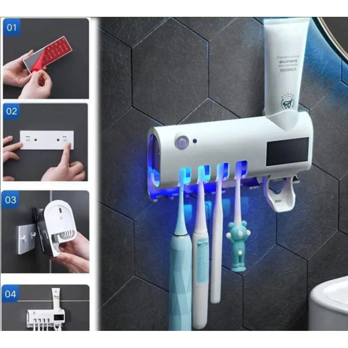 GENERICO - Porta cepillos esterilizador