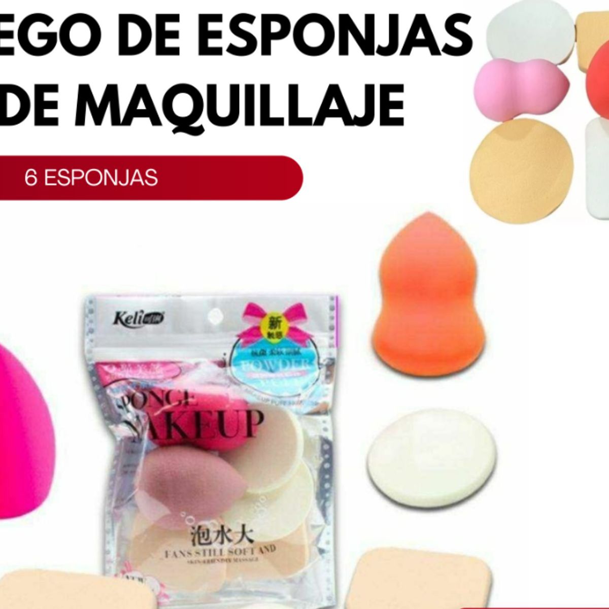 Esponja de maquillaje, marca GENERICO - Foto Principal