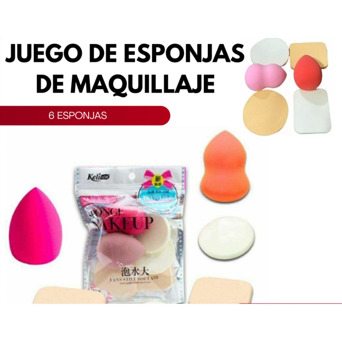 Esponja de maquillaje, marca GENERICO - Foto Principal