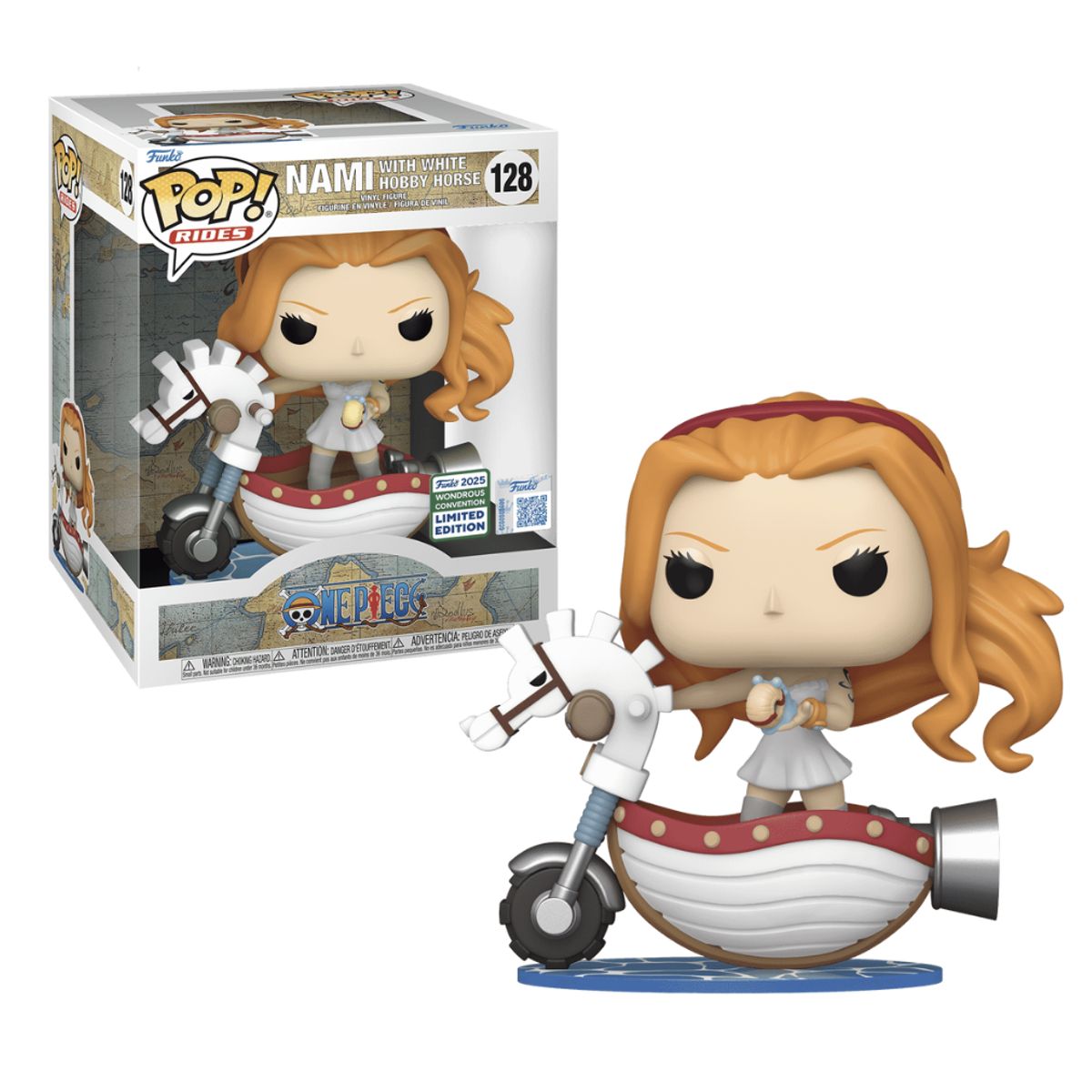 FUNKO - Nami White Hobby Horse Funko Pop 128 One Piece Exclusivo