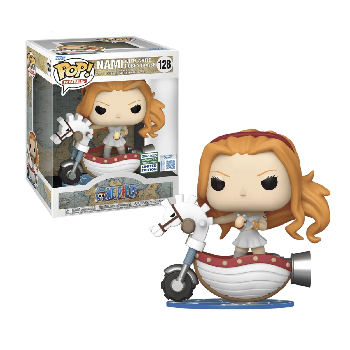 FUNKO - Nami White Hobby Horse Funko Pop 128 One Piece Exclusivo