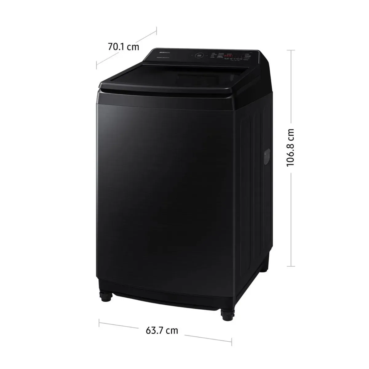 SAMSUNG - Lavadora Samsung 17KG EcoBubble WA17CG6441BVPE Negra