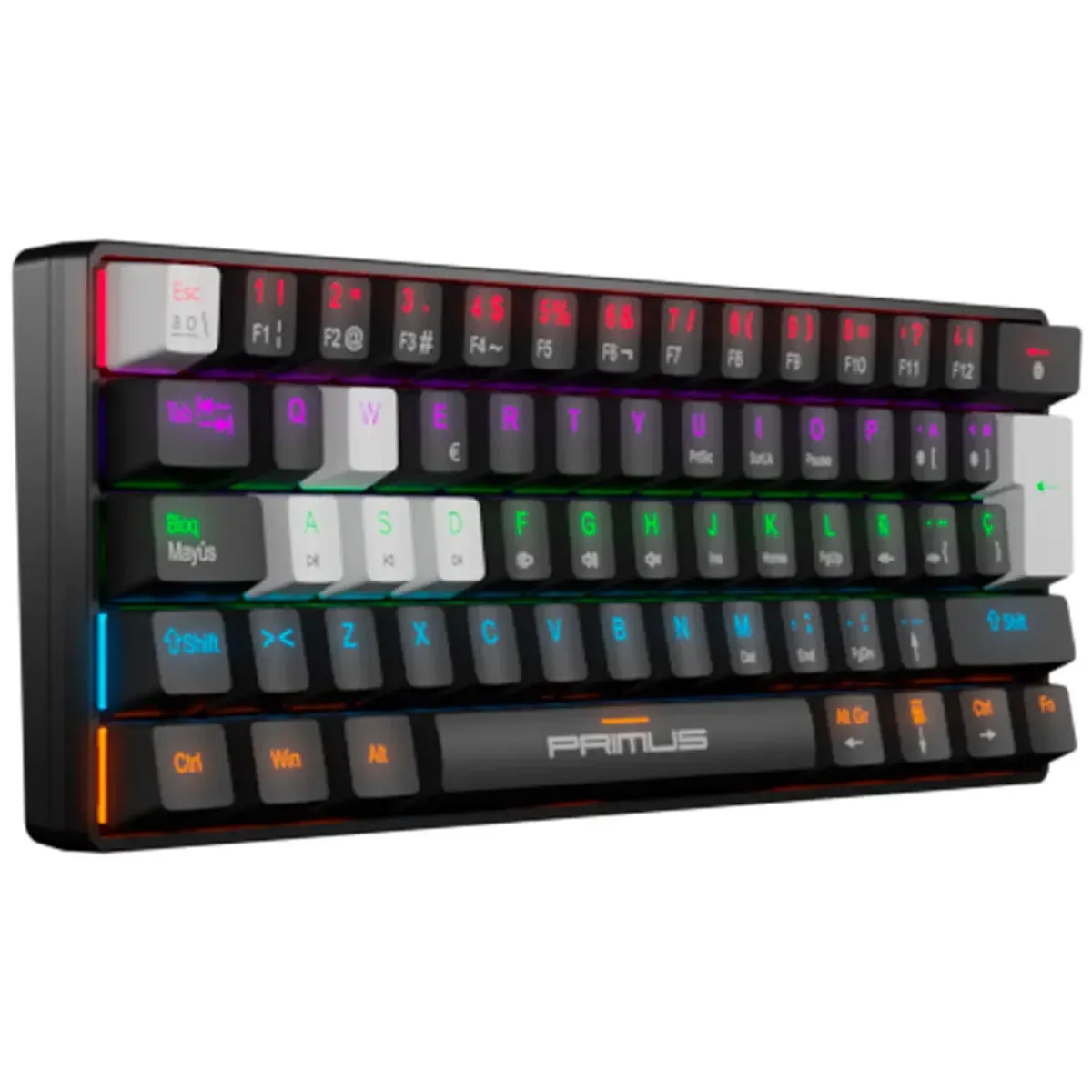 PRIMUS GAMING - TECLADO MECANICO GAMING PRIMUS BALLISTA 61T NEGRO