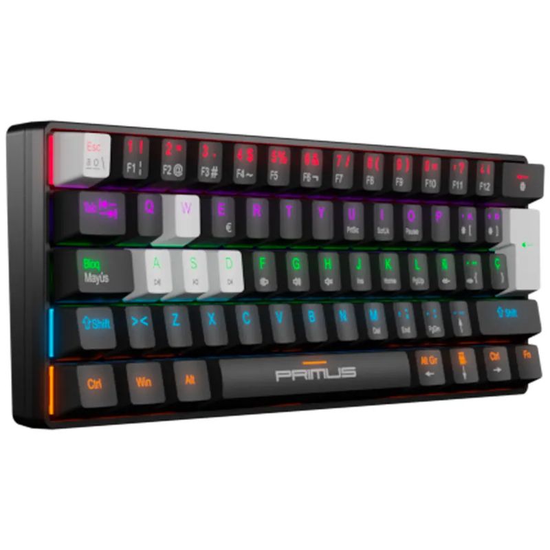 PRIMUS GAMING - TECLADO MECANICO GAMING PRIMUS BALLISTA 61T NEGRO