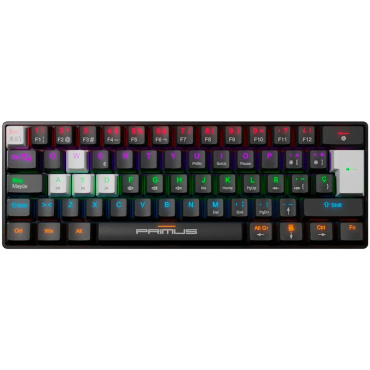 PRIMUS GAMING - TECLADO MECANICO GAMING PRIMUS BALLISTA 61T NEGRO