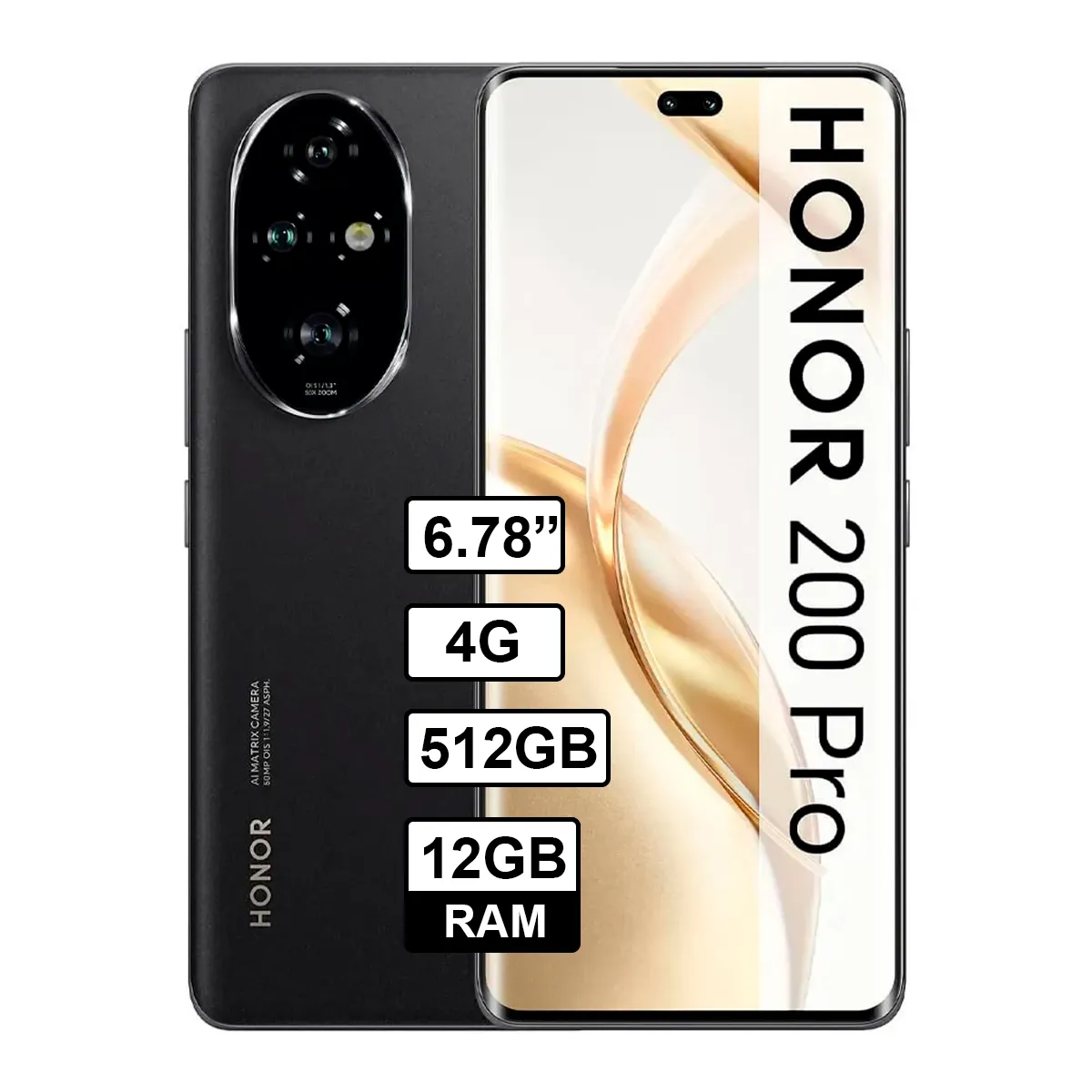 HONOR - Celular Honor 200 Pro 512GB - 12GB RAM Color Negro