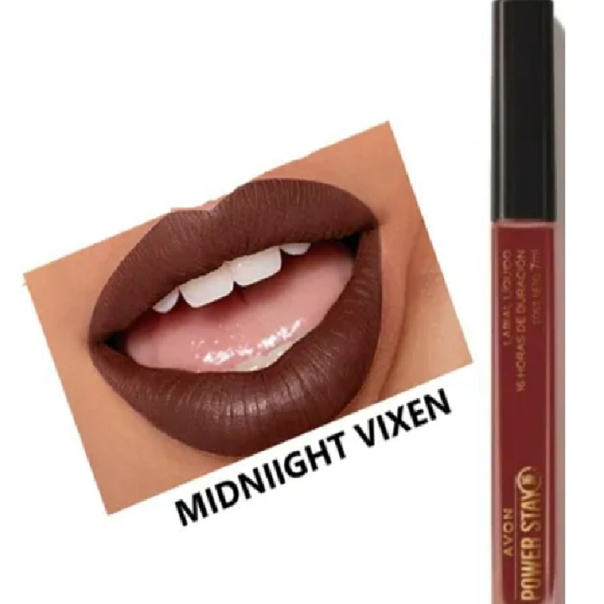 AVON - Labial Líquido midnight vixen Power Stay Avon