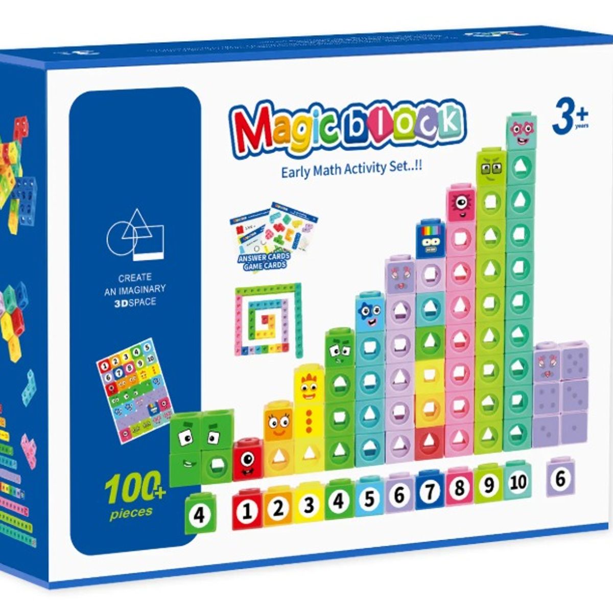 GENERICO - Bloques de Números Matemáticos Magic Block 100 pcs