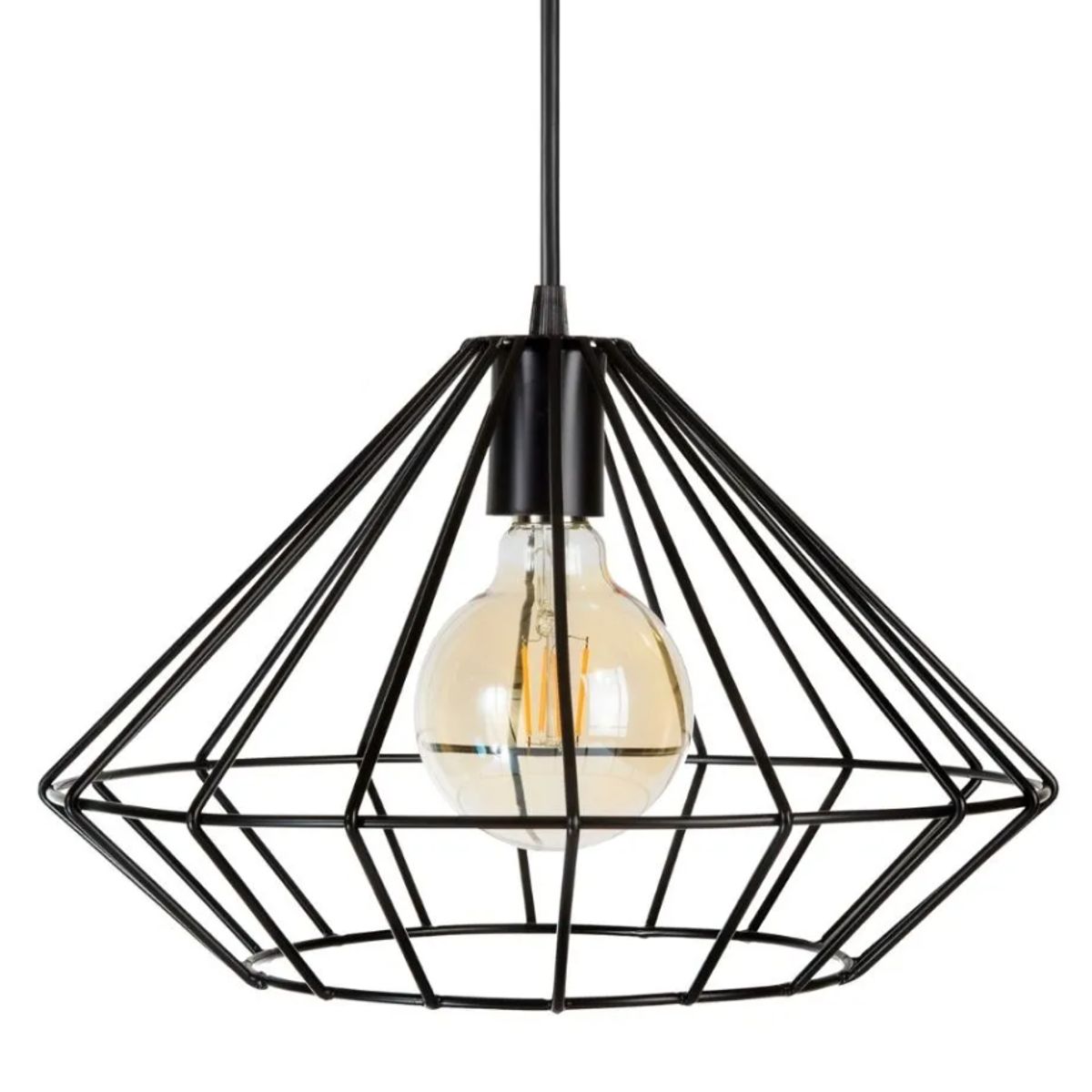 GENERICO - Lámpara Colgante Campana Black Led