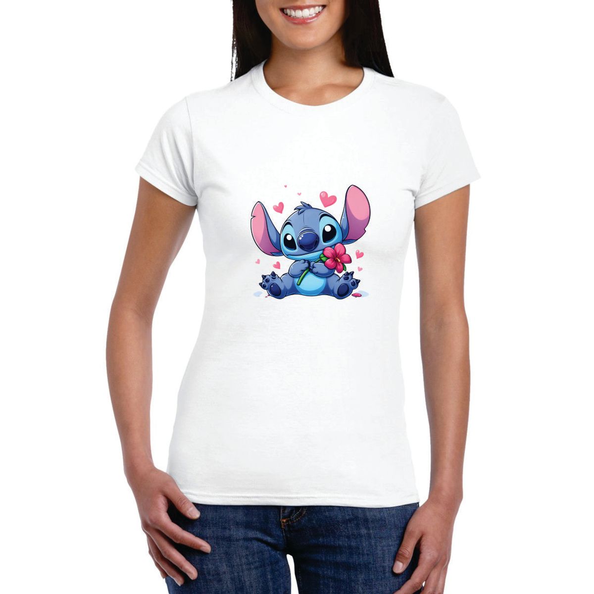 GENERICO - Polo mujer manga corta stitch - Blanco