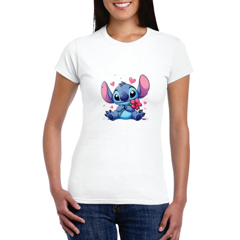 GENERICO - Polo mujer manga corta stitch - Blanco