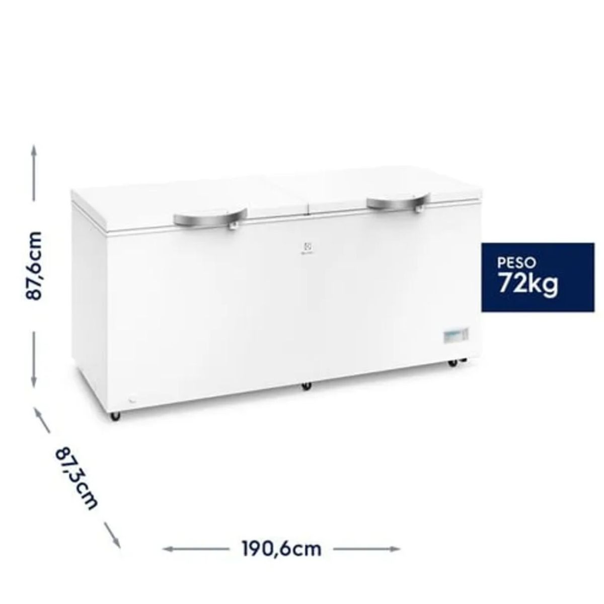 ELECTROLUX - Congelador Frost Horizontal Electrolux 708 Litros Blanco - EFC70W2HTW