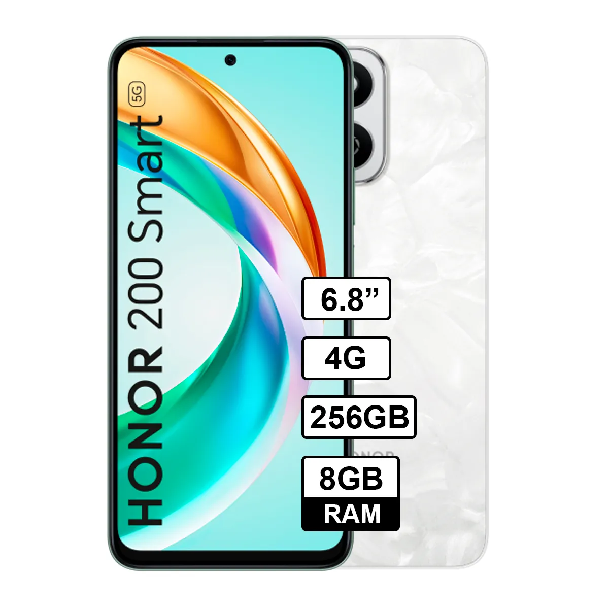 HONOR - Celular Honor 200 smart 8GB - 256GB Color Blanco