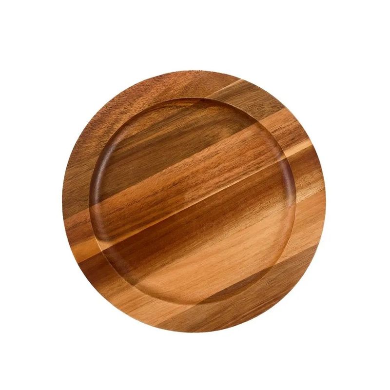 VICTORIA - Base Madera Red Plato 20 cm Acacia (8")