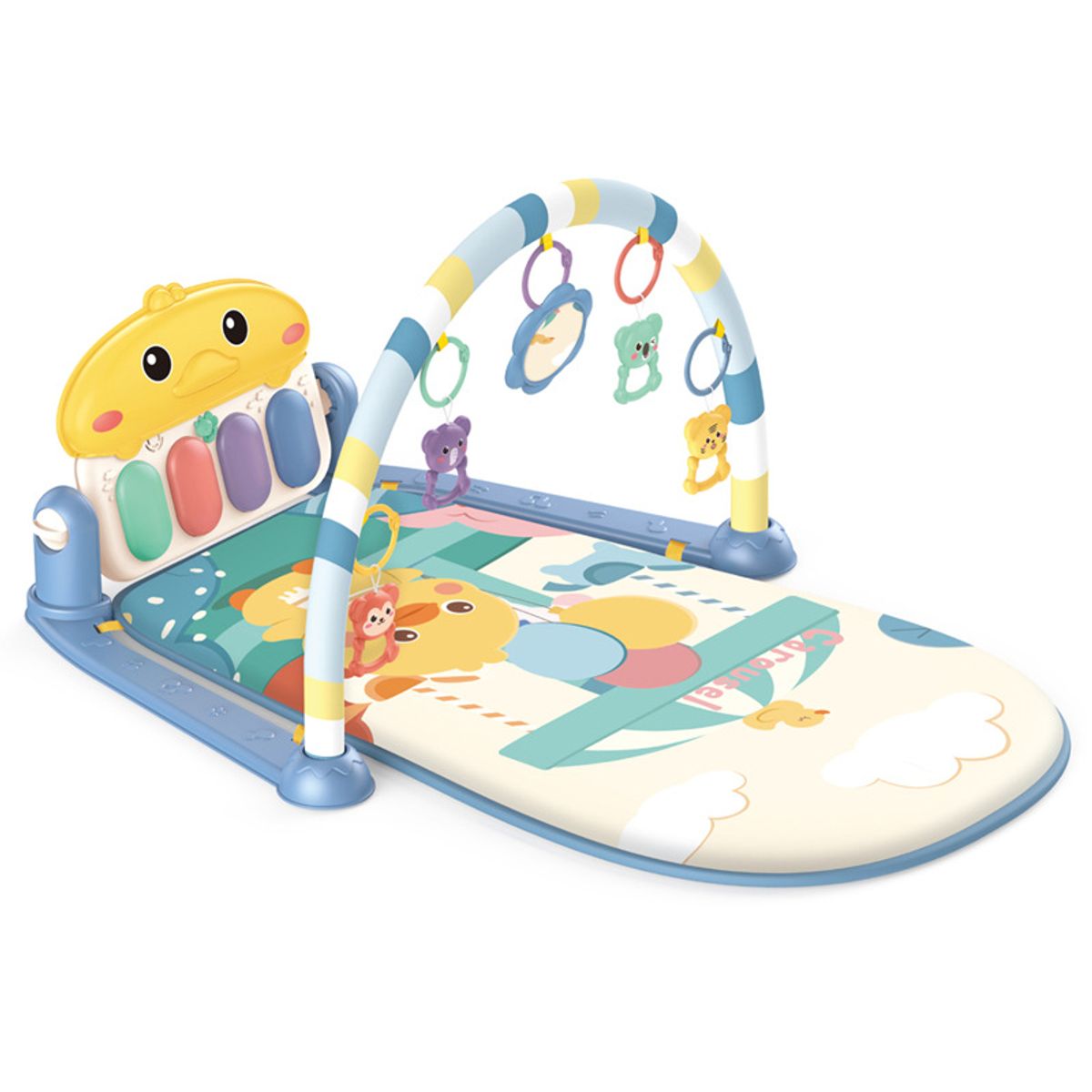 BIBI - GIMNASIO PARA BEBÉ ESTIMULACIÓN MODELO POLLITO AZUL