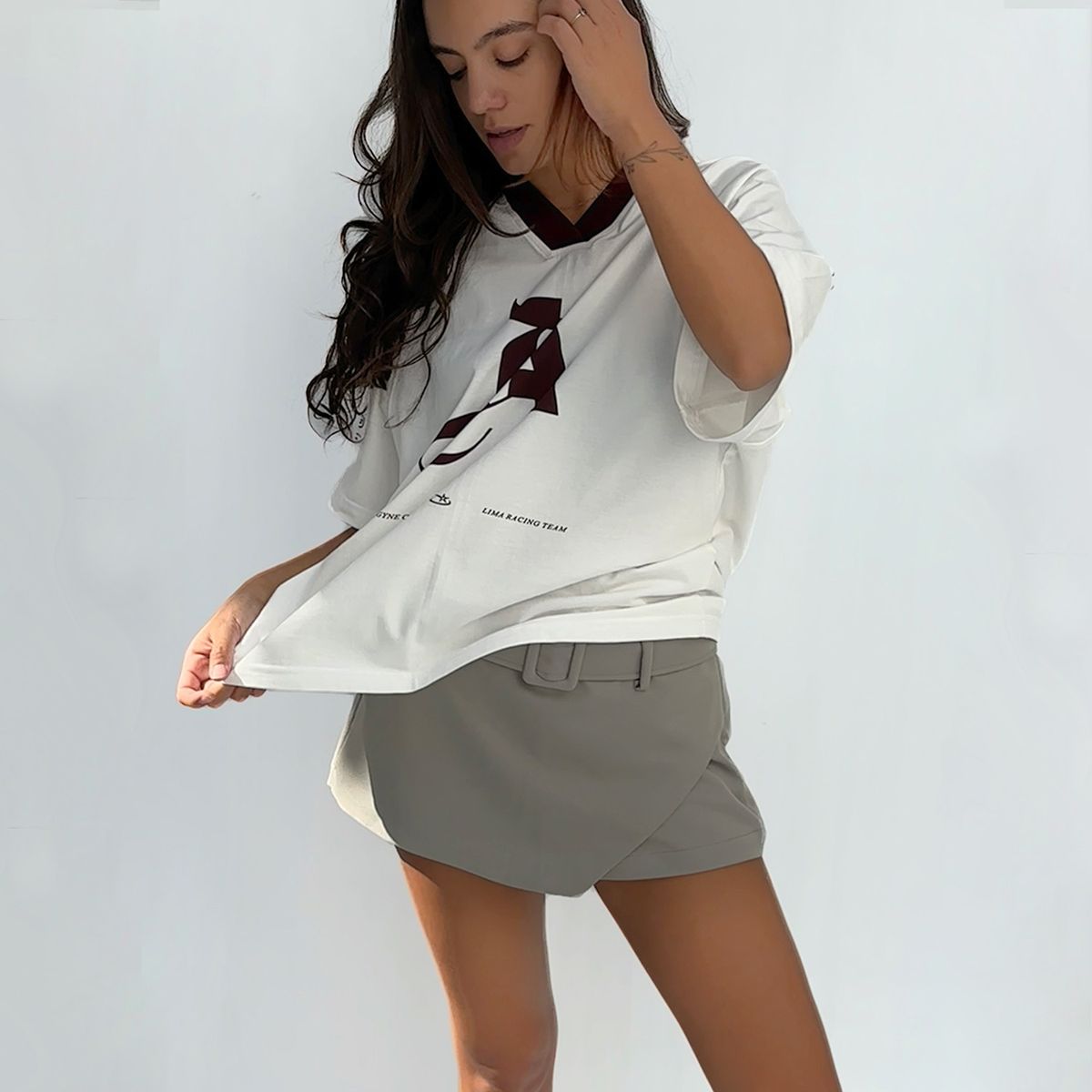 ANDROGYNE - Polo Unisex Perla