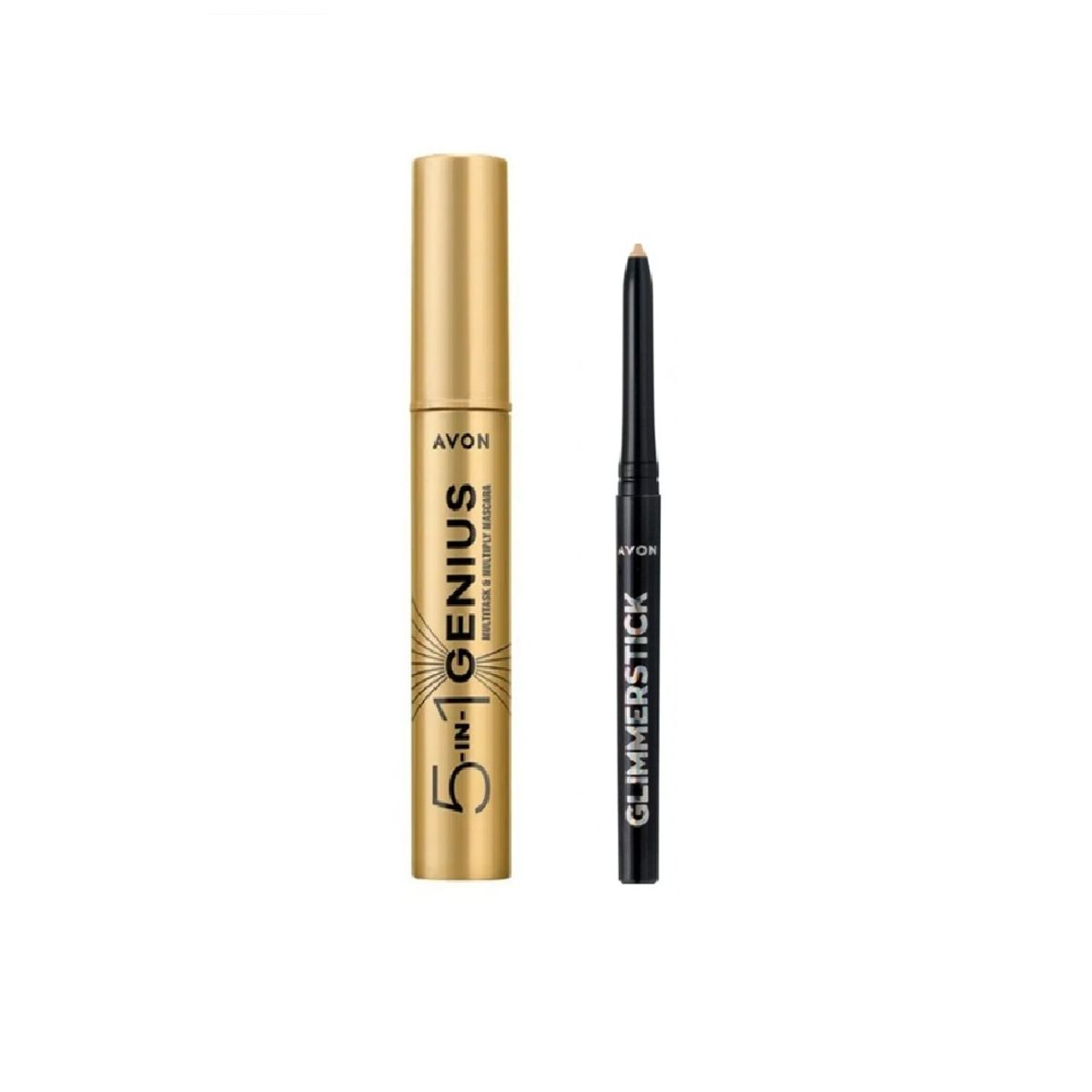 AVON - Máscara 5 in 1 Genius Avon + delineador brown sugar