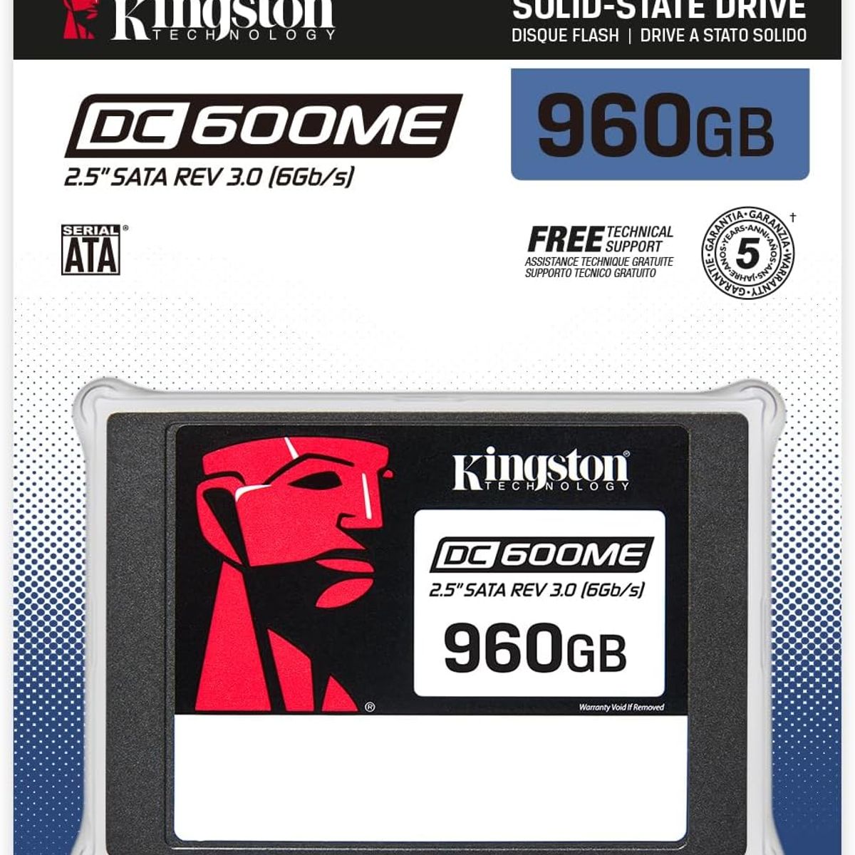 KINGSTON - Disco Solido Kingston DC600 Servidor de 960GB SSD