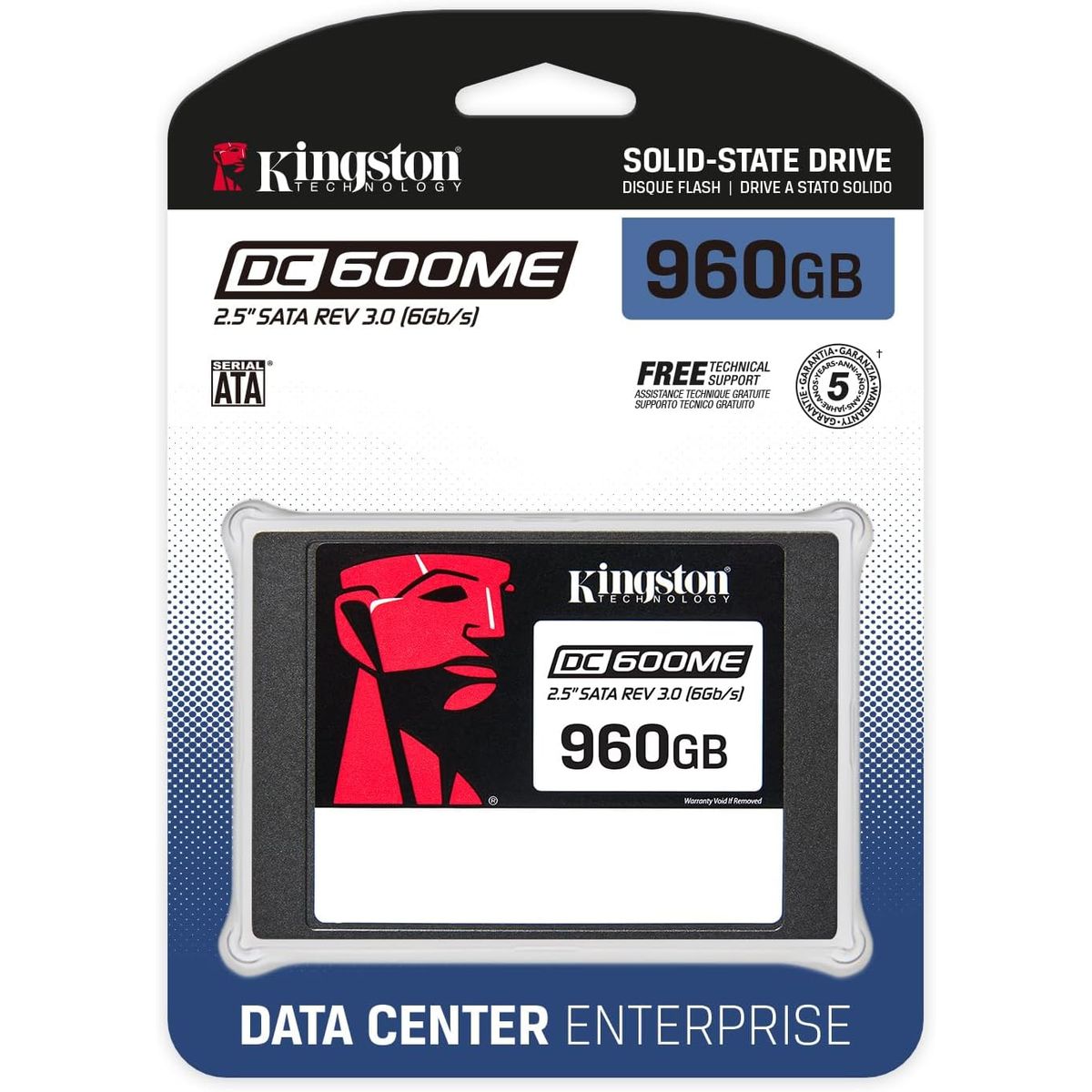 KINGSTON - Disco Solido Kingston DC600 Servidor de 960GB SSD