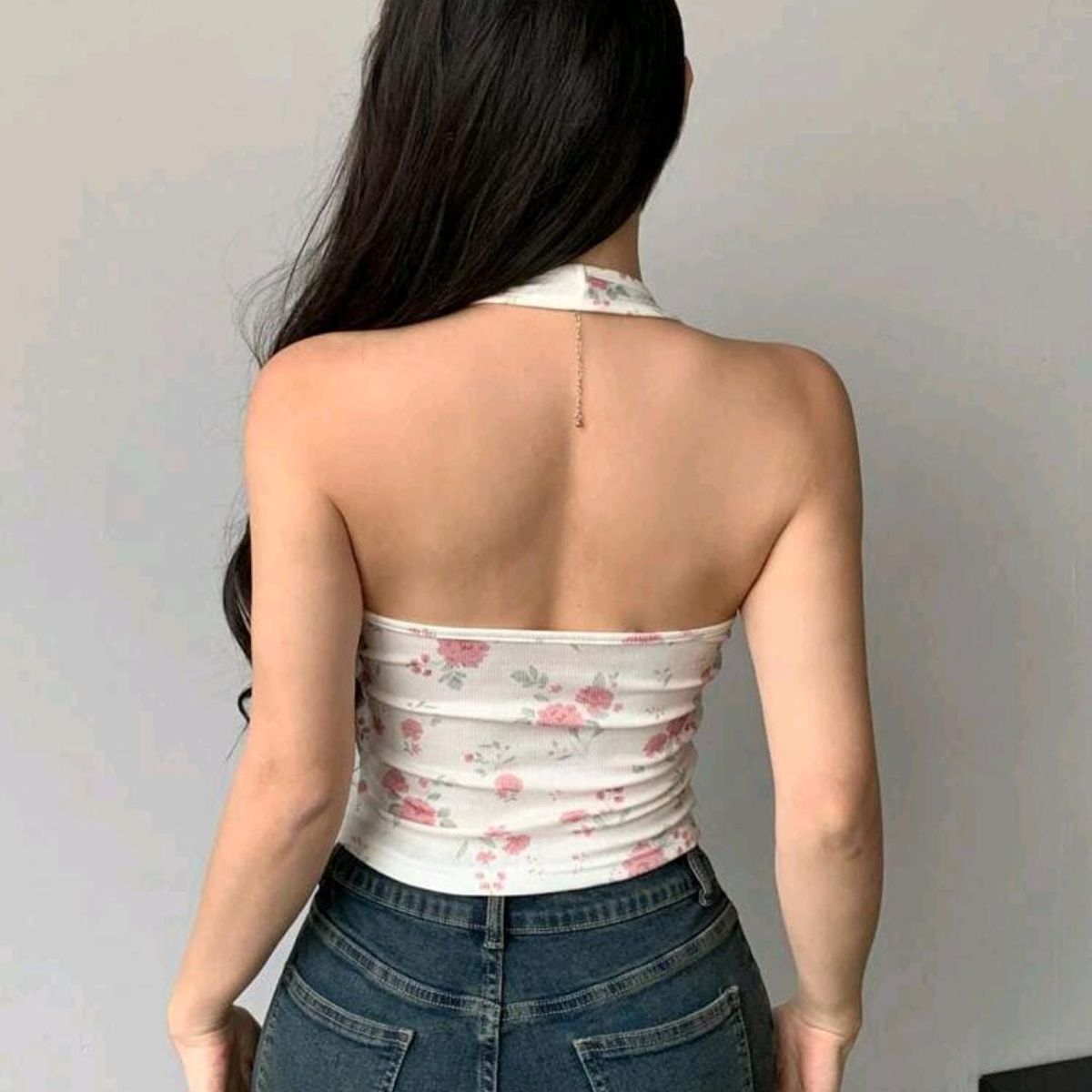 GENERICO - SHEIN DAZY Top con estampado floral y tirantes ajustables