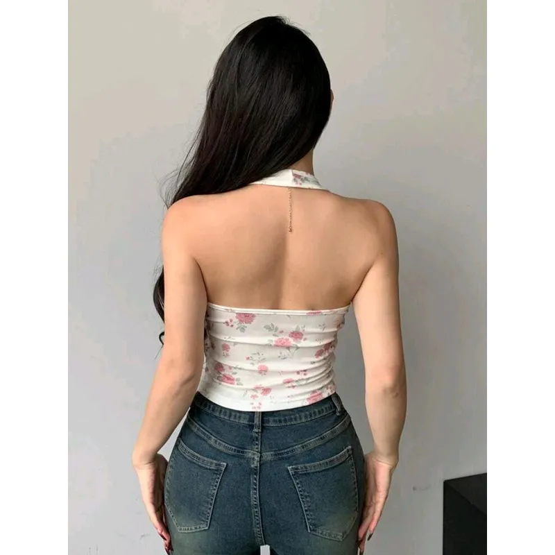 GENERICO - SHEIN DAZY Top con estampado floral y tirantes ajustables