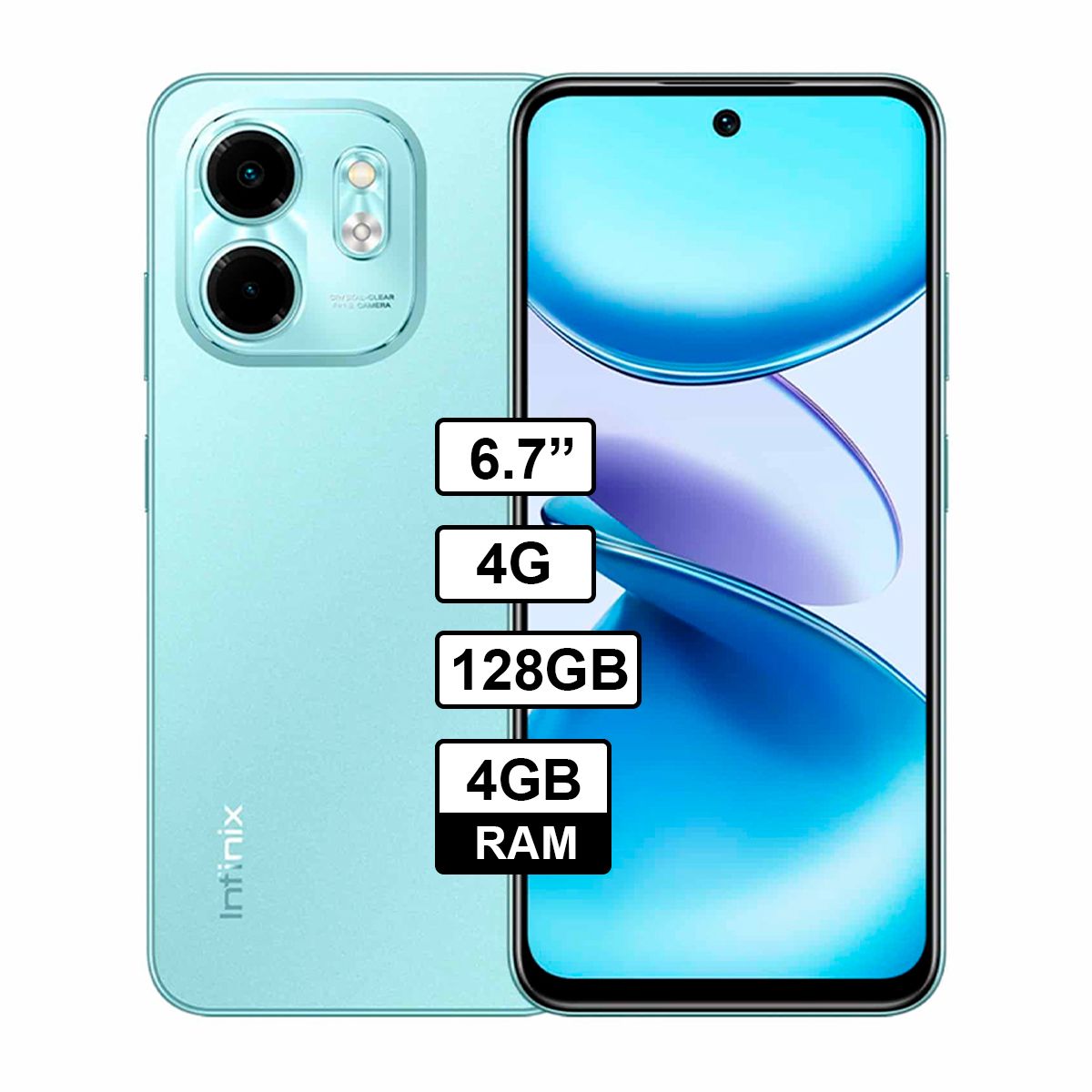 INFINIX - Celular Infinix smart 9 4GB - 128GB Color Verde