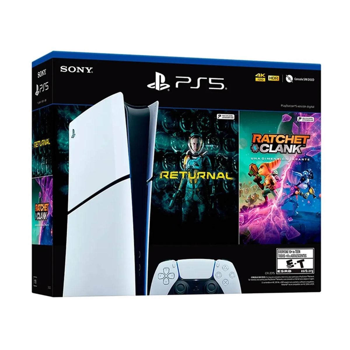 SONY - Consola PlayStation 5 Slim Digital Bundle Returnal + Ratchet and Clank