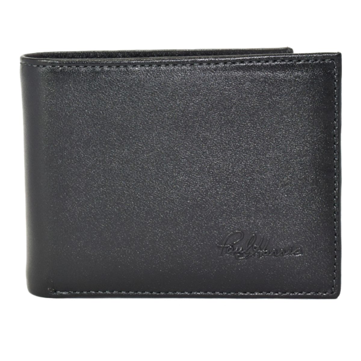 PAUL HARRIS - Billetera Para Hombre de Cuero con sencillero - Negro