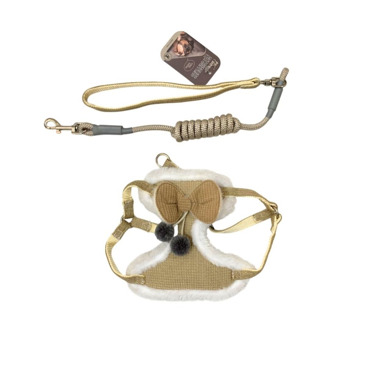 GENERICO - Arnes Regulable Lacitito Con Correa Talla M - Marrón