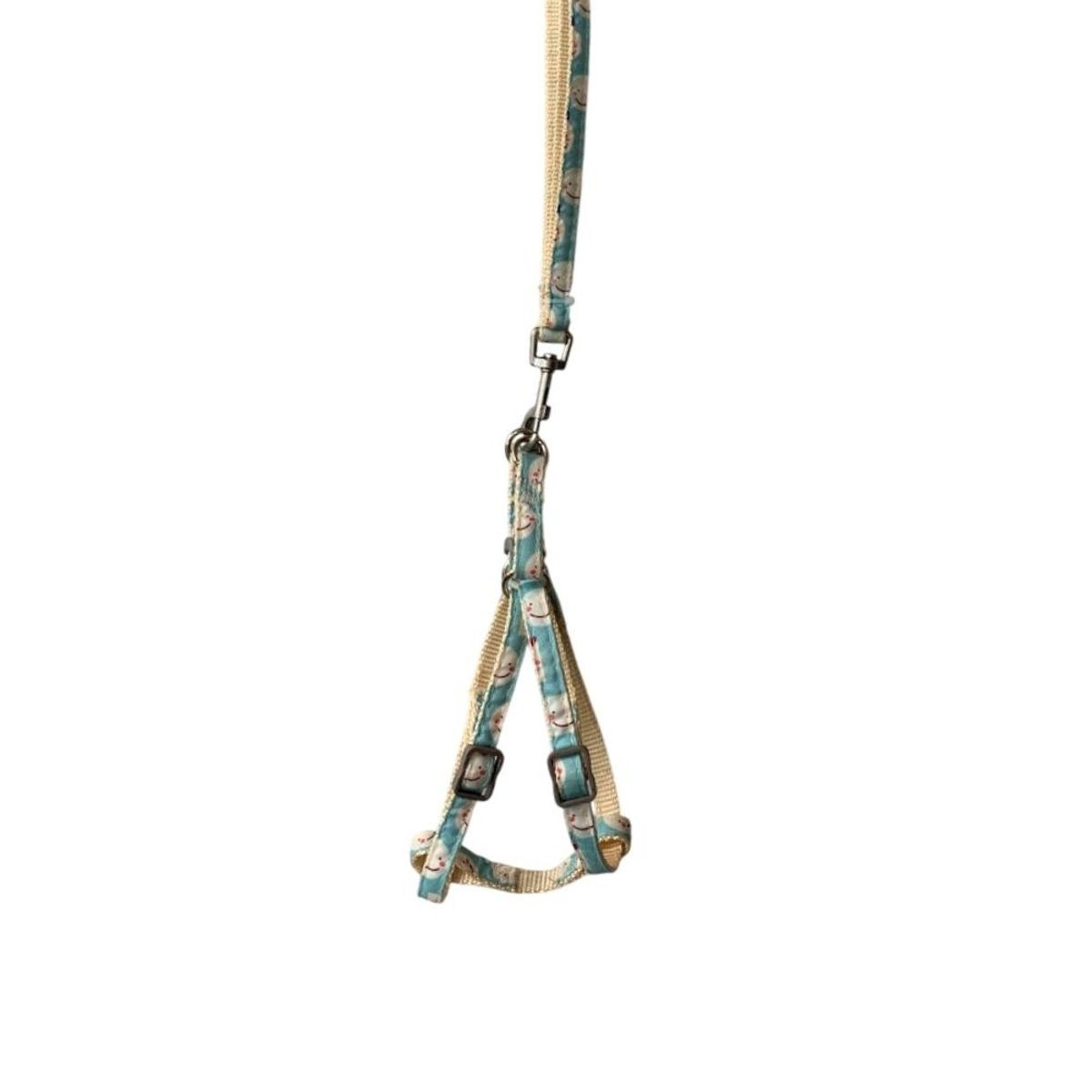 GENERICO - Arnes Diseño Caritas Regulable Con Correa Talla S  Azul