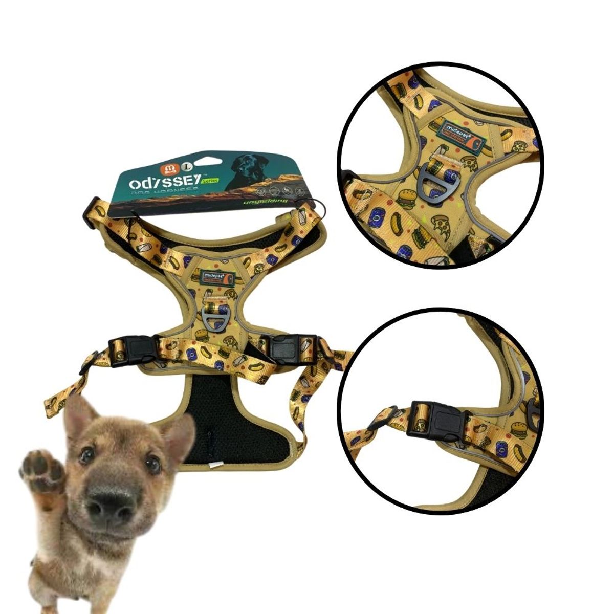 GENERICO - Pechera Para Mascota - Talla L - Marron