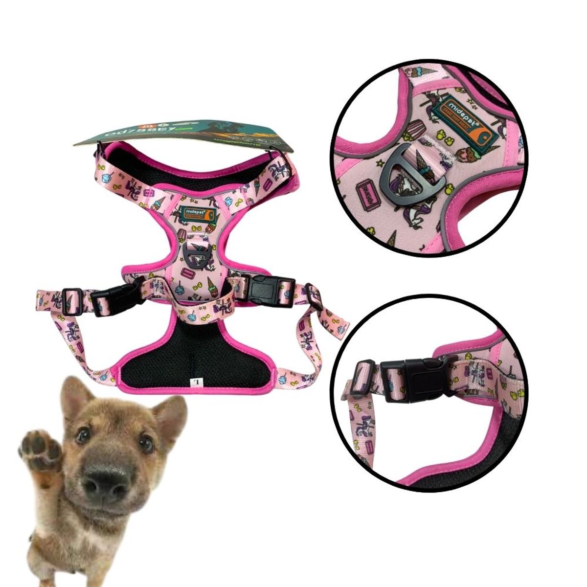 GENERICO - Pechera Para Mascota - Talla L - Rosado