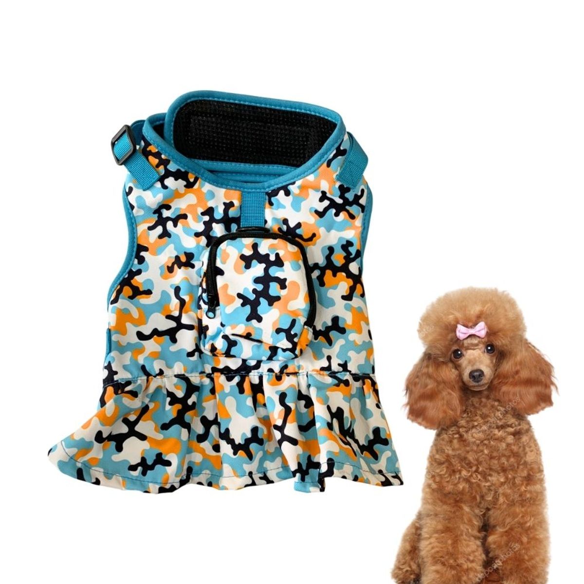 GENERICO - Pechera Tipo Vestido - Talla M - Celeste