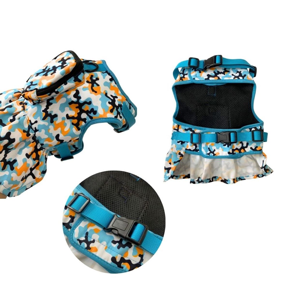 GENERICO - Pechera Tipo Vestido - Talla M - Celeste