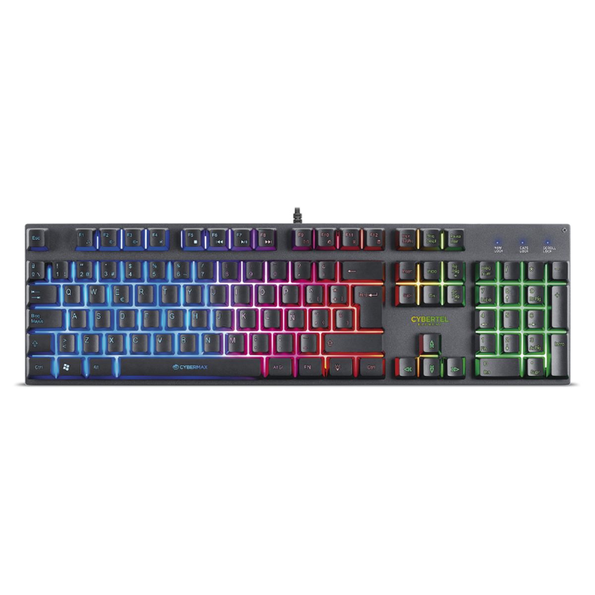 CYBERTEL - Teclado Gamer Rainbow Element - CYB K500
