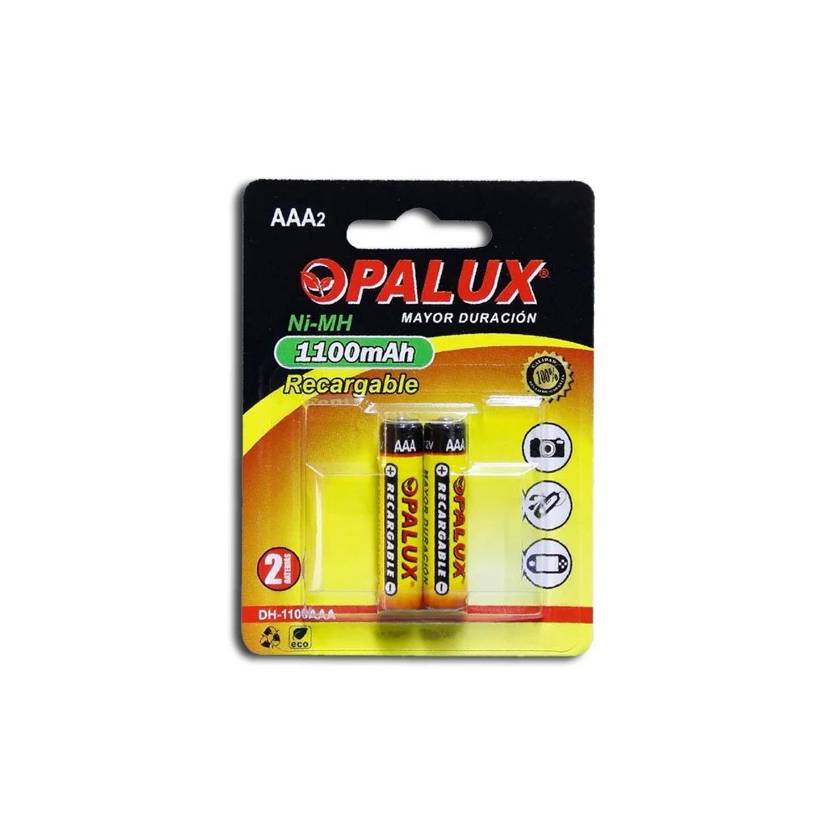OPALUX - PILA RECARGABLE AAA 12V 1100MAH OPALUX DH-1100AAA