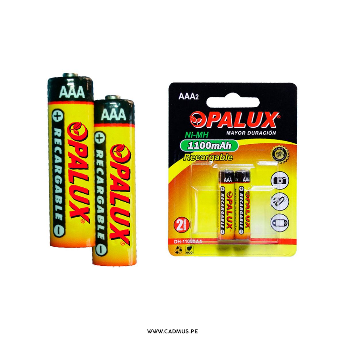 OPALUX - PILA RECARGABLE AAA 12V 1100MAH OPALUX DH-1100AAA
