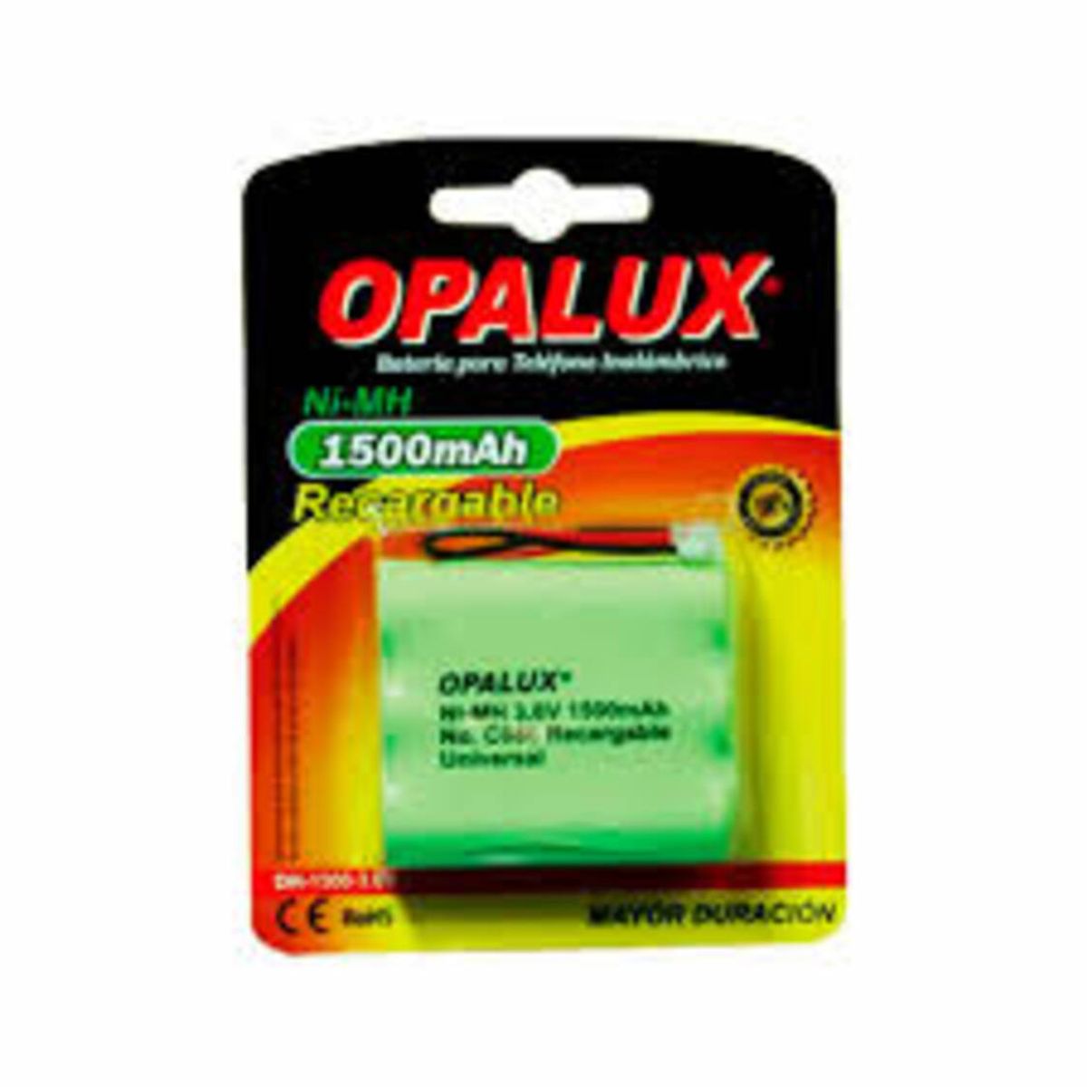 OPALUX - BATERÍA RECARGABLE OPALUX DH- 1500- 3,6V 3AA 1500 MAH 3,6V