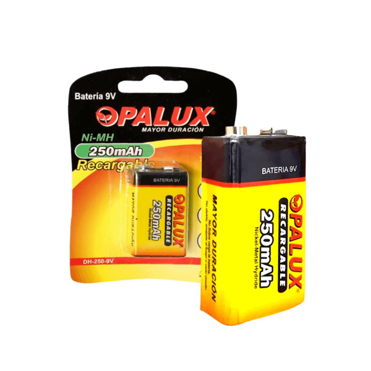 OPALUX - BATERÍA RECARGABLE OPALUX DH-250-9V 9V 250MAH