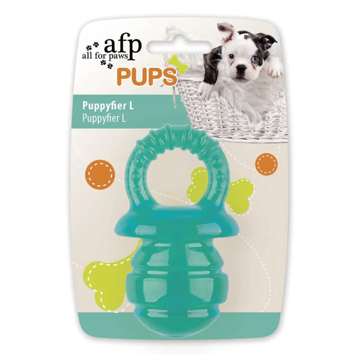 ALL FOR PAWS - Juguete para Cachorros - Chupón Para Cachorros Azul L