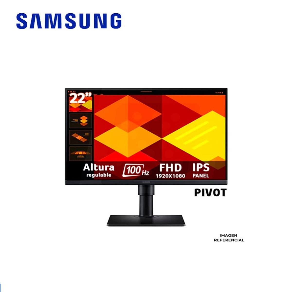 SAMSUNG - Monitor Samsung Essential S4 DE 22 LS22D400GALXPE FHD IPS 100Hz HDMI