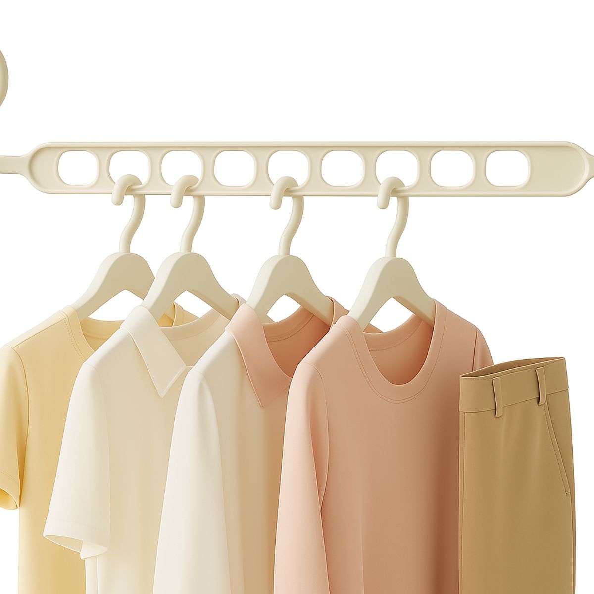 ORANGE - PACK X2 ORGANIZADOR CASCADA EN PVC AHORRA ESPACIO PARA ROPA