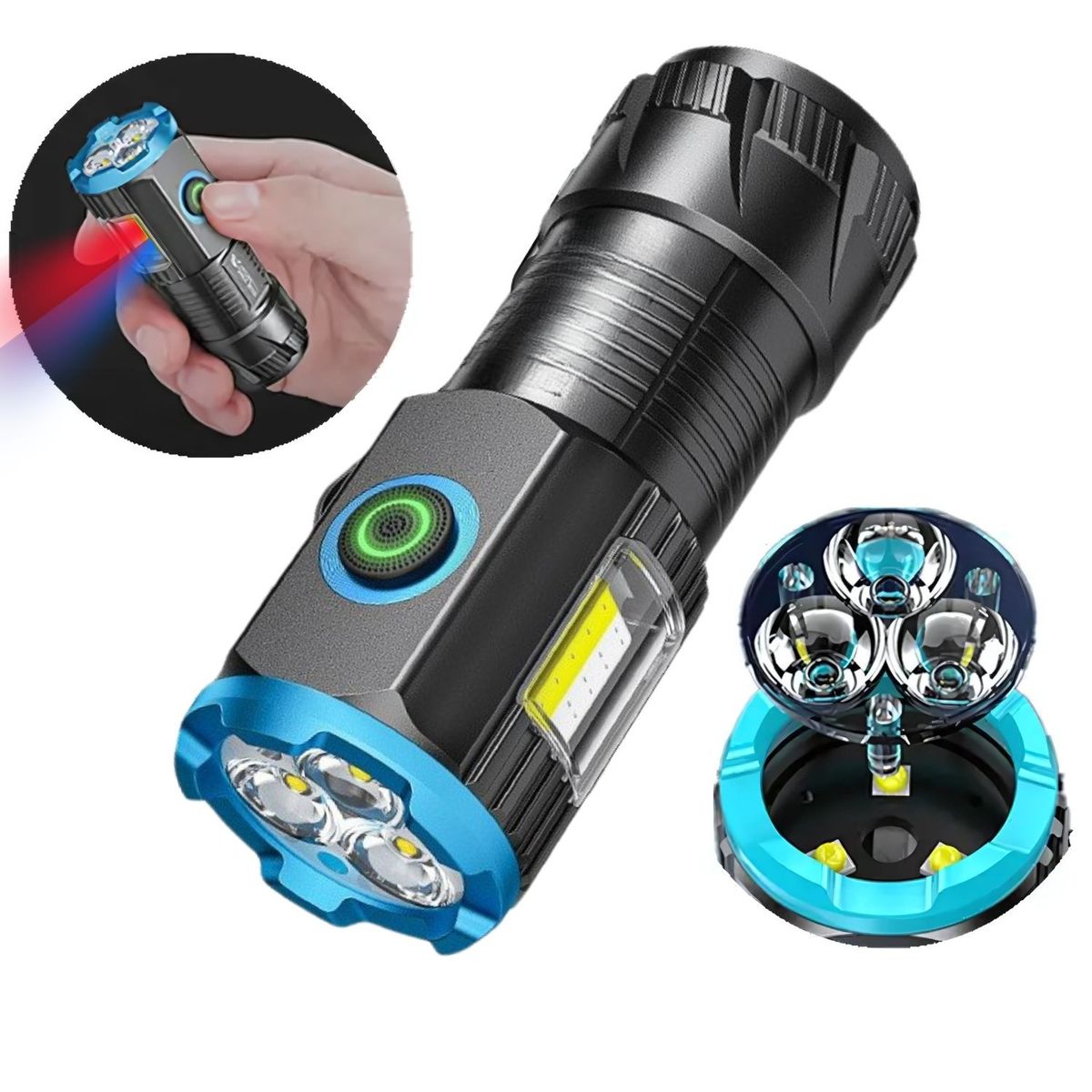 OEM - Linterna led recargable impermeable Imantado