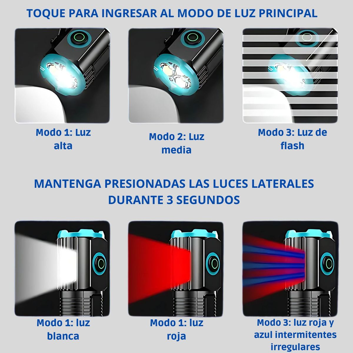 OEM - Linterna led recargable impermeable Imantado