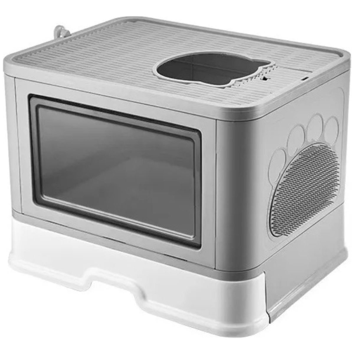 PELUDINES - Arenero Cerrado Gatos Cupula Baño Sanitario Xl Base Movil