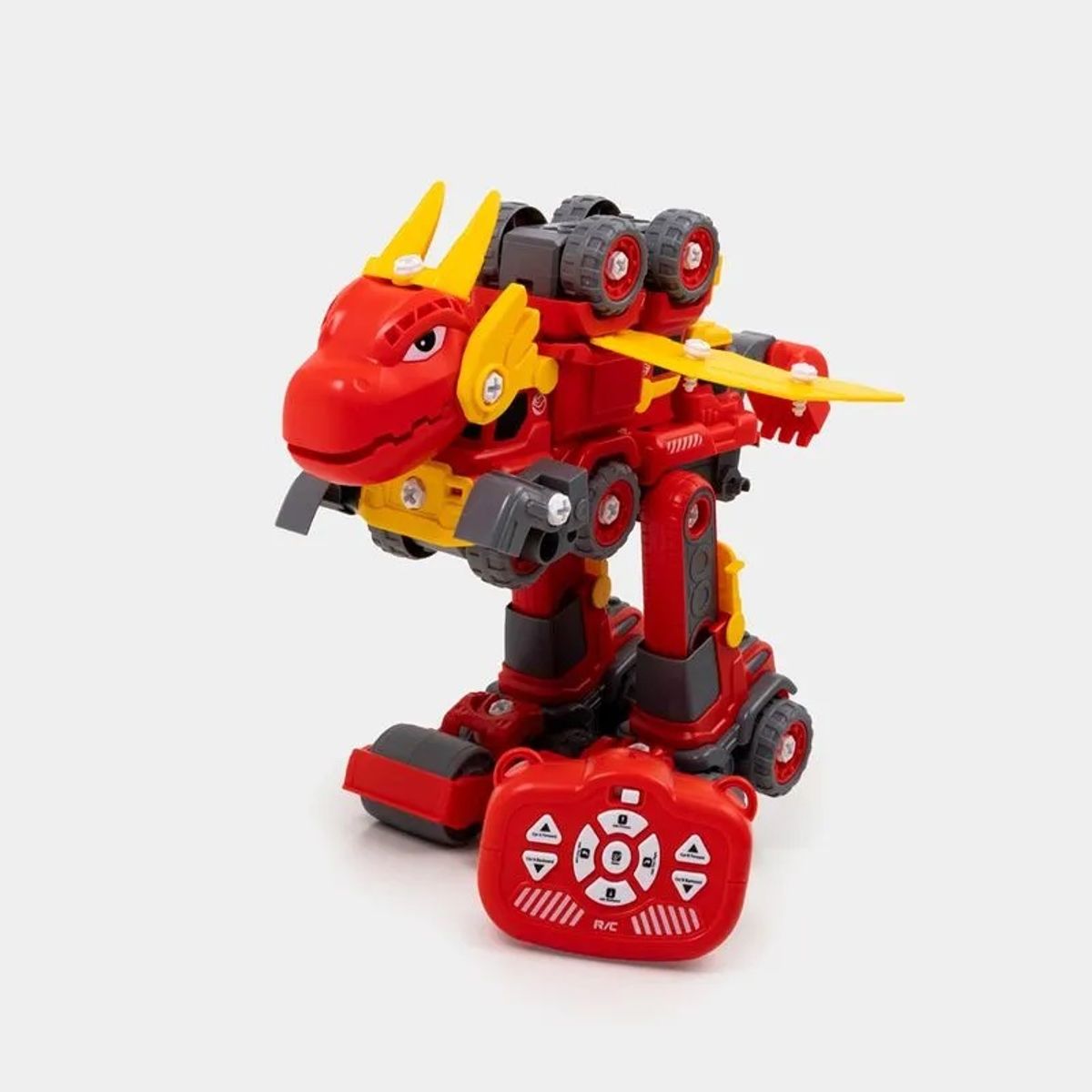 GENERICO - ROBOT CONVERTIBLE ZOARIUM A CONTROL LUZ Y SONIDO 5 IN 1