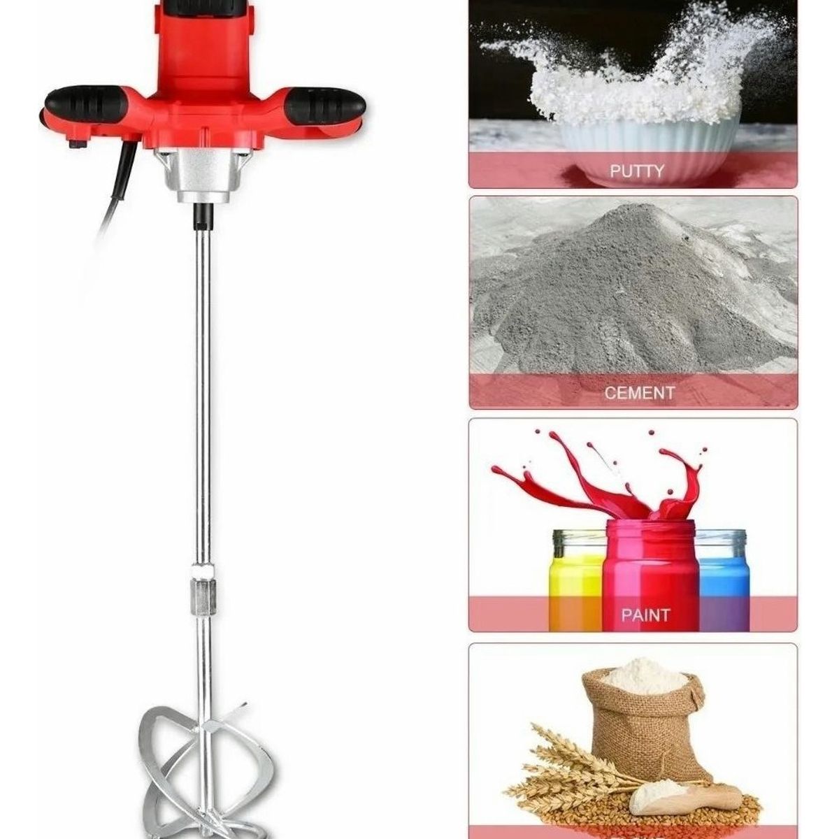 QUICK - Mezclador De Cemento Eléctrico 220 2100w