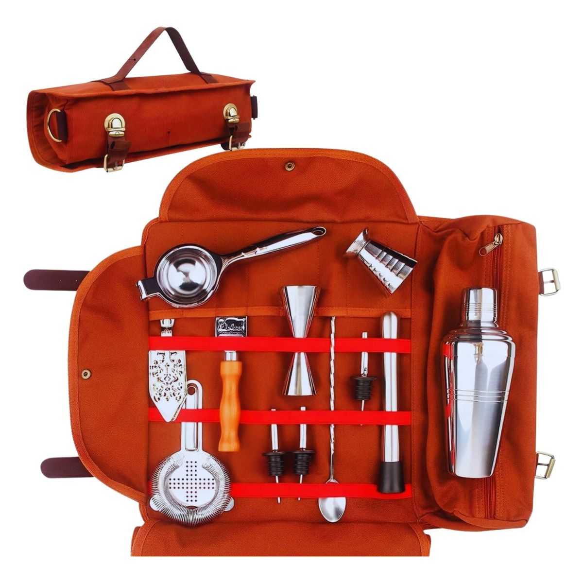 U BUY - Set Profesional Coctelería Bartender Utensilios Bar + Bolso